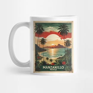 Manzanillo Colima Mexico Vintage Tourism Travel Mug